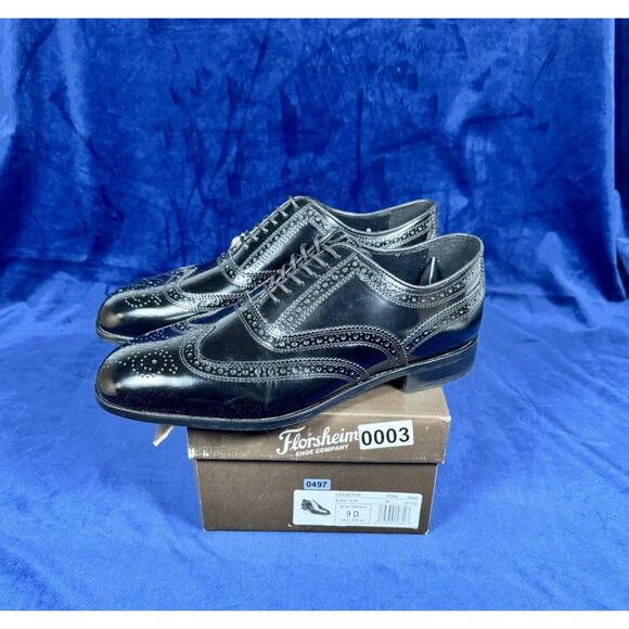 Florsheim Mens Leather Lexington Cap Toe Dress Oxford Size 9D 0497 main image 4